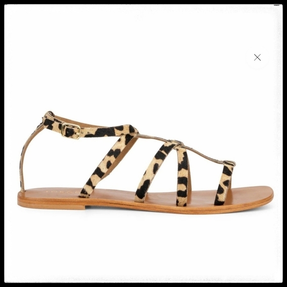 Torgeis Shoes - NWT Torgeis Syrene Leather Leopard Print Women's Strappy Sandals Size 10